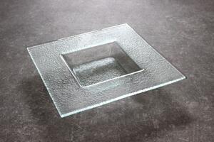 BDK-GLASS Skleněná miska čirá - 27x27cm