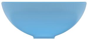 Luxusní umyvadlo Bian - kulaté - 32,5x14 cm | matné světle modré
