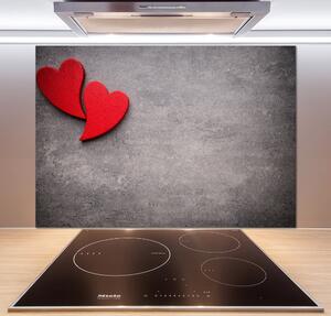 Panel do kuchyně Červená srdce pksh-90748629