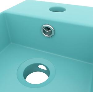 Koupelnové umyvadlo Geall s přepadem - keramické | světle zelené