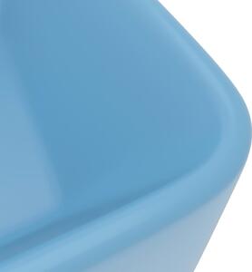 Luxusní umyvadlo Sycco - keramické - 41x30x12 cm | matné světle modré
