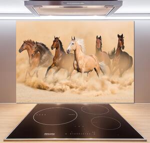 Panel do kuchyně Koně poušť pksh-90840320
