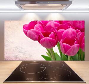 Panel do kuchyně Růžové tulipány pksh-90952565