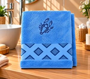 Bellatex Froté ručník diamant se znamením RAK 50x100 cm Rak Modrá
