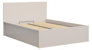 Manželská postel 140 cm BRW Tetrix 8 (kašmír) (s roštem) (s úl. prostorem)