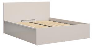 Manželská postel 160 cm BRW Tetrix 11 (kašmír) (s roštem) (s úl. prostorem)
