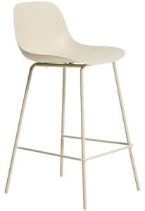 Kave Home Béžová plastová barová židle Altea 65 cm