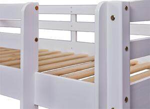 Patrová postel z masivu 90x190cm Howard – bílá