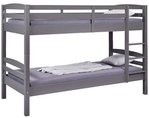 Patrová postel z masivu 90x200cm Howard - šedá