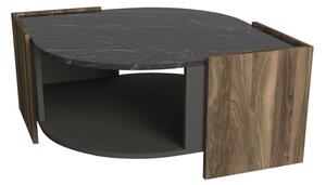 Konferenční stolek MARBEL ořech/černá