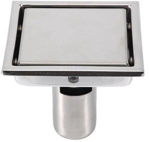 Odpadní sítko do sprchy, nerezová ocel 304 – odtokové mřížky – kryt odtoku sprchy s filtrem na vlasy – odolné proti korozi – zabraňuje ucpávání – moderní design – 110 x 110 mm