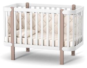 Gekko Kids Zukko rostoucí postýlka 120x60 bílá/cappuccino