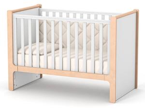 Dětská postýlka 120x60. Přístavná. Bílá-Přírodní. Markito Gekko Kids