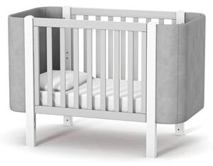 Gekko Kids Zukko Soft rostoucí postýlka 120x60 šedá/bílá