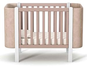 Gekko Kids Zukko Soft rostoucí postýlka 120x60 cappuccino/bílá