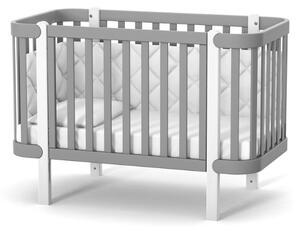 Gekko Kids Zukko rostoucí postýlka 120x60 šedá/bílá