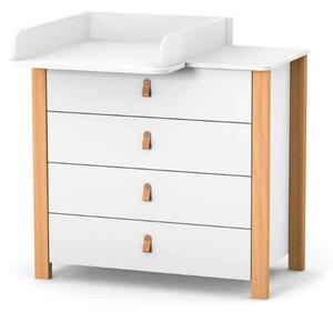 Odnímatelný přebalovací pult Gekko Kids. 60 cm. Bílý