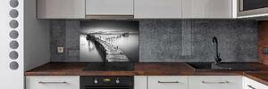Panel do kuchyně Dřevěné molo pksh-91735833