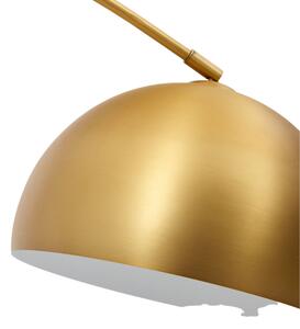 Zlatá kovová stojací lampa Kave Home Madali 160-185 cm
