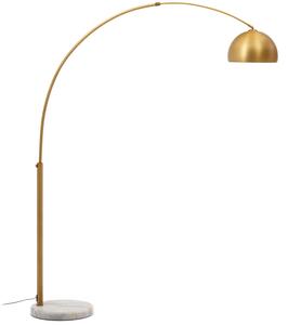 Zlatá kovová stojací lampa Kave Home Madali 160-185 cm