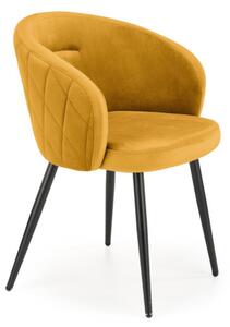 Jídelní židle K430, 61x77x56, žlutá