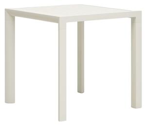 Bílý kovový zahradní jídelní stůl Kave Home Culip 77 x 77 cm