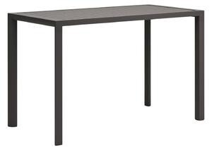 Šedý kovový zahradní barový stůl Kave Home Culip 150 x 77 cm