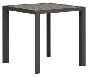Šedý kovový zahradní jídelní stůl Kave Home Culip 77 x 77 cm
