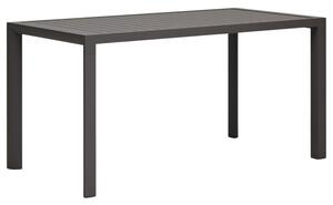 Šedý kovový zahradní jídelní stůl Kave Home Culip 150 x 77 cm