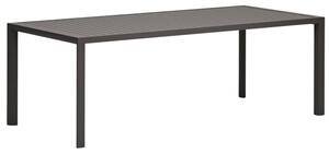 Šedý kovový zahradní jídelní stůl Kave Home Culip 220 x 100 cm