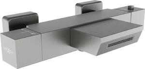 MEXEN - Cube termostatická baterie vanová - grafitová šedá - 77360-66