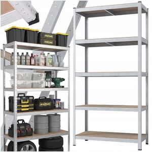 Kovový regál Medas Professional 5 polic 180x90x40 cm, nosnost 175 kg