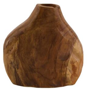 Váza z teakového dřeva olejovaná – 19x9/v.19cm