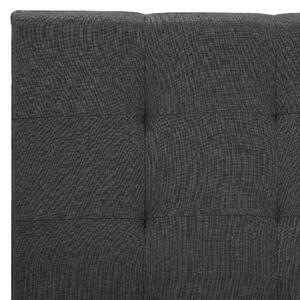 Čalouněná tmavě šedá postel 160x200 cm LA ROCHELLE