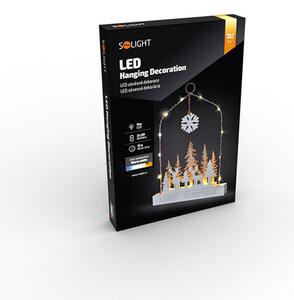 Solight LED závěsná dekorace - les s jeleny, 14x LED, 2x AA