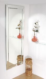 Zrcadlo na zeď do pokoje do ložnice dekorativní OHIO - 60 x 160 cm zdobené fazetovanými lištami 226-531