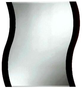 Dekorativní zrcadlo na zeď - 50 x 65 cm s fazetou - Storm Black