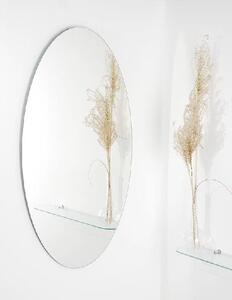 Zrcadlo na zeď do pokoje ložnice koupelny předsíně tvarové KASTOR o síle 3 mm,40 x 60 cm, s broušenou hranou, elipsa 610-733