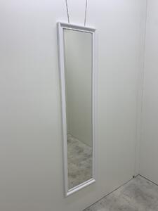 Zrcadlo na zeď do pokoje ložnice dekorativní MAJA - 40 x 160 cm v bílém lesklém rámu 105-378