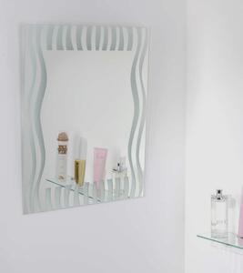 Zrcadlo na zeď pokoje ložnice koupelny dekorativní s potiskem aplikacemi zdobené ZEBRANO 50 x 60 cm s potiskem motiv zebra 712-475