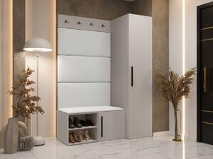 Předsíňová sestava Hekurt II, Barva: kašmír, Barva látek:: ekokůže Soft 017 (bíla) 5903211432262