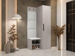 Předsíň Hekurt III, Barva: kašmír, Barva látek:: ekokůže Soft 017 (bíla) 5903211432590