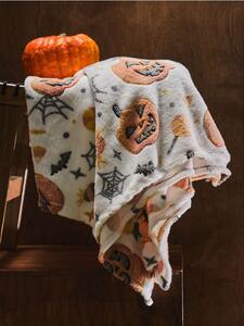Sinsay - Deka s halloweenským motivem - oranžová
