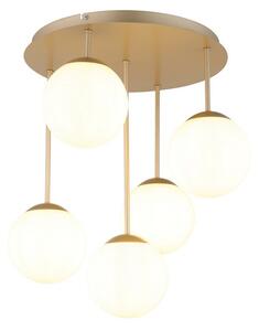 Stropní svítidlo 5x E14 champagne, opálová IP20 GLOBO lighting HARMON 47441-5CH