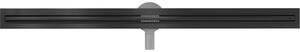 Mexen Flat nerezový sprchový žlab s rotačním 360° sifonem 110 cm, vzor SLIM, černá, 1741110