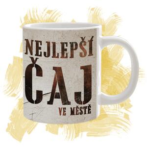 Hrnek s textem "Nejlepší čas ve městě"