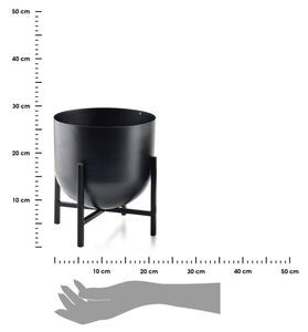 DekorStyle Květinový stojan Swen Boule černý 26 cm