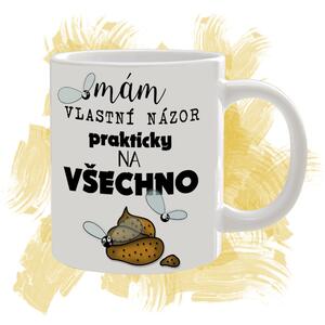 Hrnek s textem "Vlastní názor..."