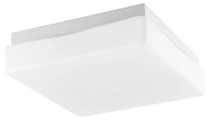 NOVA LUCE Elegantní koupelnové stropní svítidlo Cube z bílého opálového skla - 205 mm, 205 mm, 70 mm - 6110041