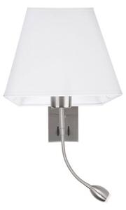 NOVA LUCE Elegantní nástěnná lampa Valencia s LED diodou na flexibilním rameni - chrom - 8127402